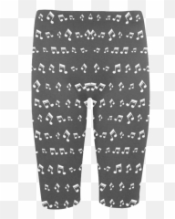 Musical Notes Hestia Cropped Leggings - Full Length Emoji,Black Emoji Leggings