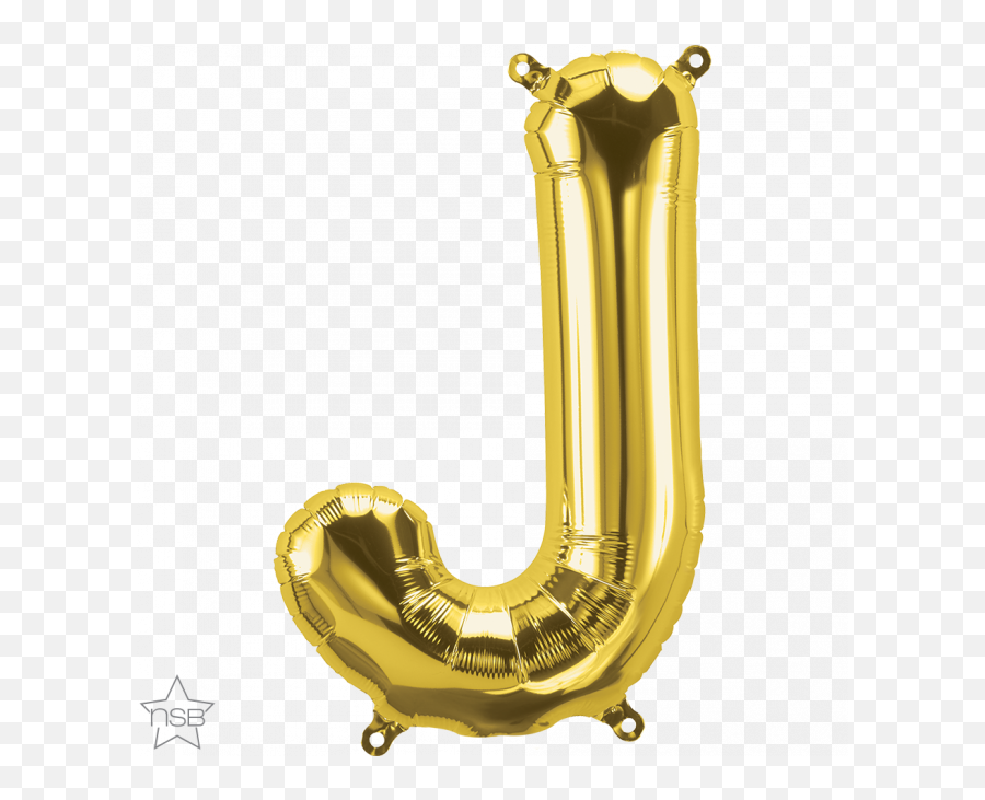 34 Letter - J Gold Shape Qualatex Foil Balloon North Foil Balloon Letter J Emoji,Emoji Twinkle Toes