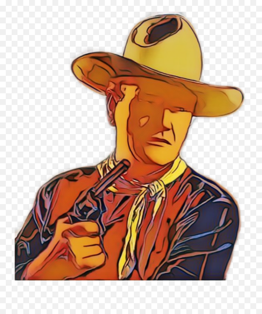 Westerns Gun Cowboy Cowboyhat Sticker - Western Emoji,Cowboy Gun Emoji