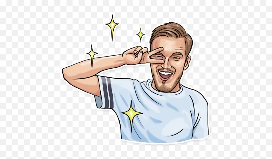 Pewdiepie Whatsapp Stickers - Sticker Pewdiepie Whatsapp Emoji,Pewdiepie Emojis In Real Life