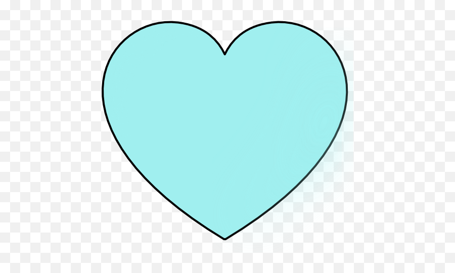 Heart Clipart Light Blue Heart Light - Light Blue Heart On Transparent Background Emoji,Cyan Heart Emoji