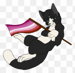 Lesbian Tuxi Kitty - Cartoon Clipart Full Size Clipart Fictional Character Emoji,Lesbian Couple Emoji