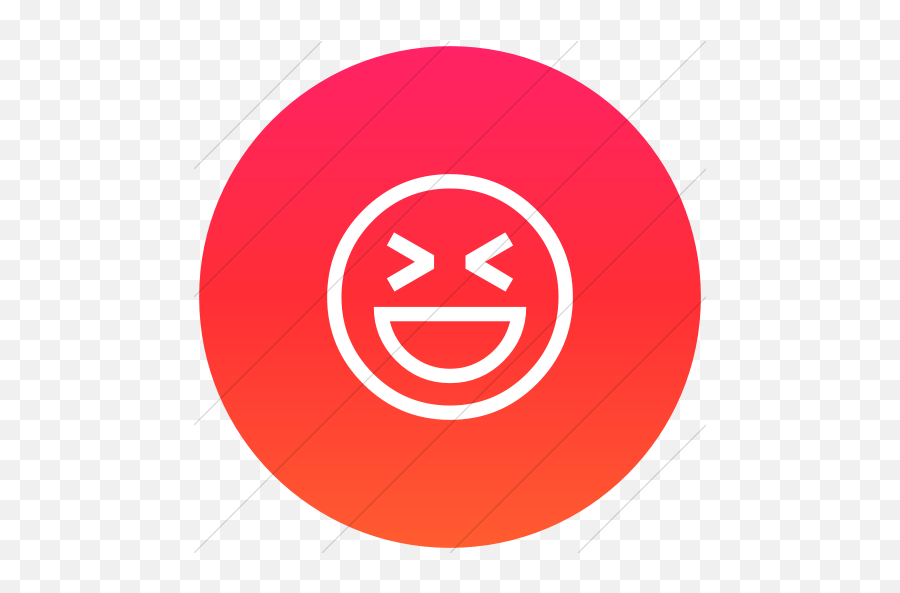 Iconsetc Flat Circle White On Ios Orange Gradient Classic - Entrada Emoji,Flat Face Emoticon