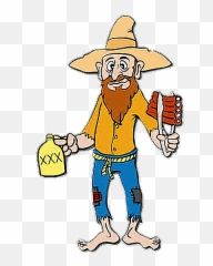 Hillbilly Redneck Moonshine Sticker - Costume Hat Emoji,Hillbilly Emoji