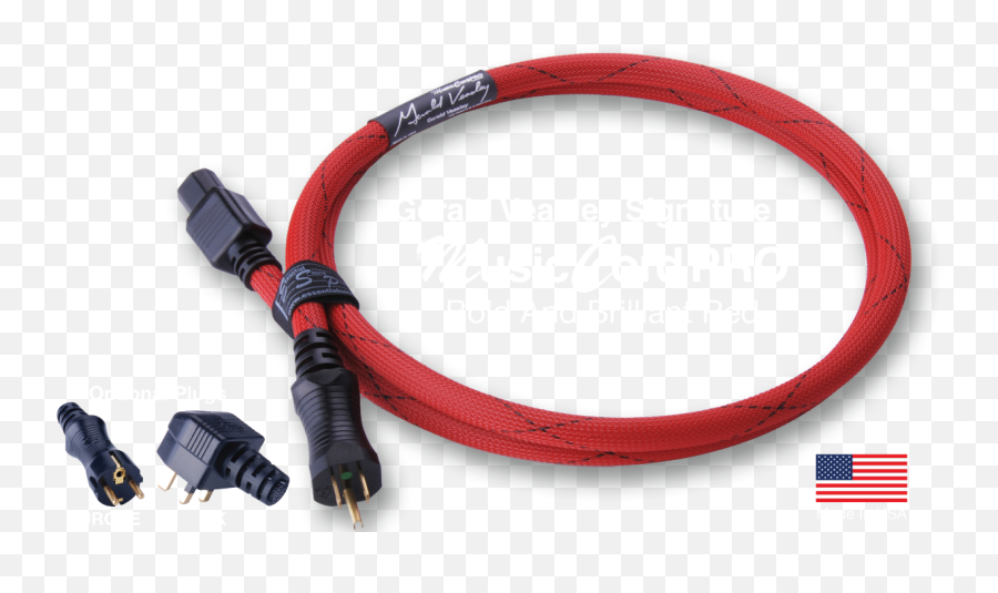 Bass Guitar Power Cord Red Musiccord - Pro Gerald Veasley Portable Emoji,Emotion Power Amp