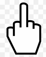 Flipoff Theboid Hand Sticker - Middle Finger Svg Free Emoji,Flip Off Emoji