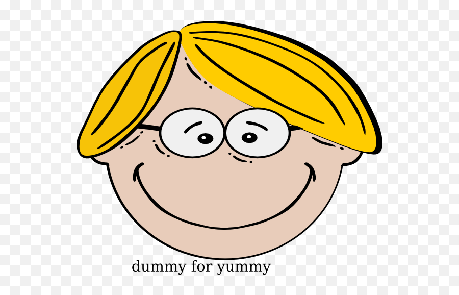 Dummy Clip Art At Clkercom - Vector Clip Art Online Blonde Hair Clipart Emoji,Christmas Yummy Emoticon