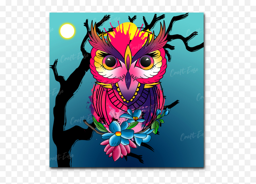 Craft - Ease Paint By Numbers Travel Owl Colors Emoji,Owl Emotions Sort