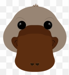 Platypus Face Clipart - Cute Platypus Clipart Free Emoji,Platypus Emoji