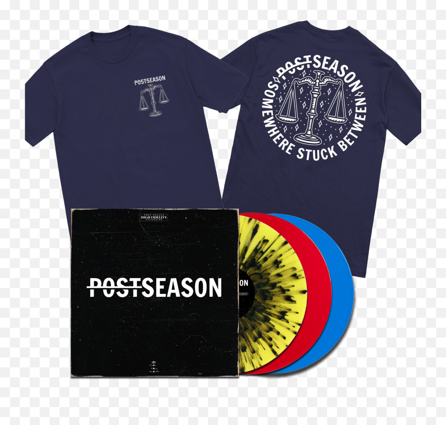 Post Season Lp Navy Shirt Bundle Emoji,Navy Blue Emotion