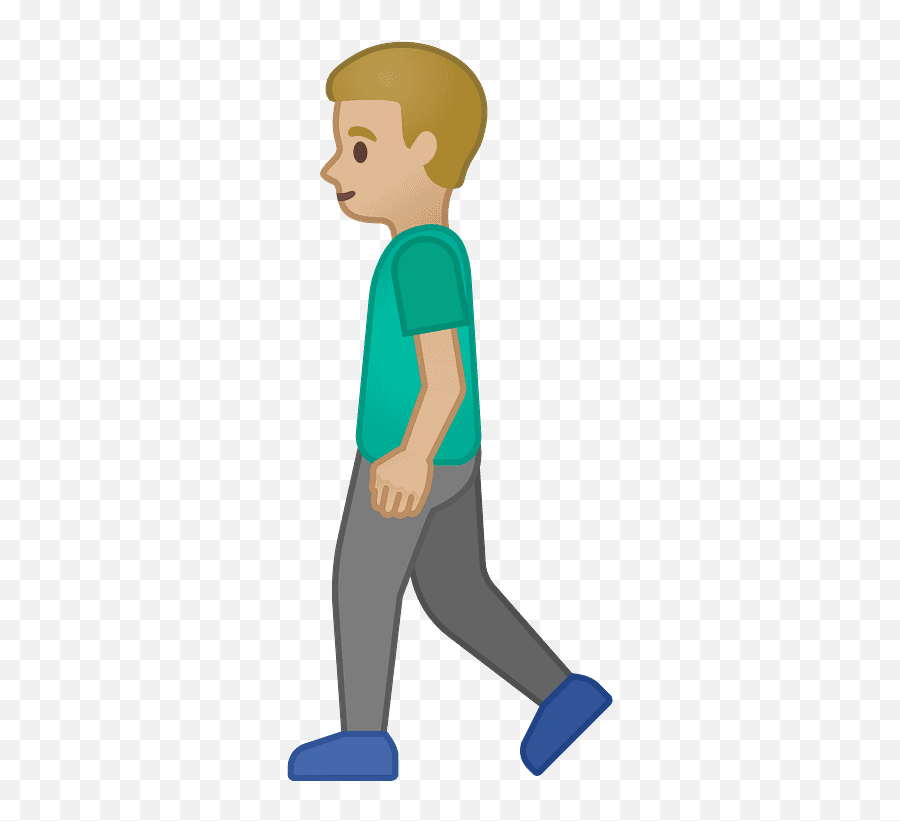 Man Walking Emoji Clipart Free Download Transparent Png - Emoji Woman Walking Black Hair,Runner Emoticon