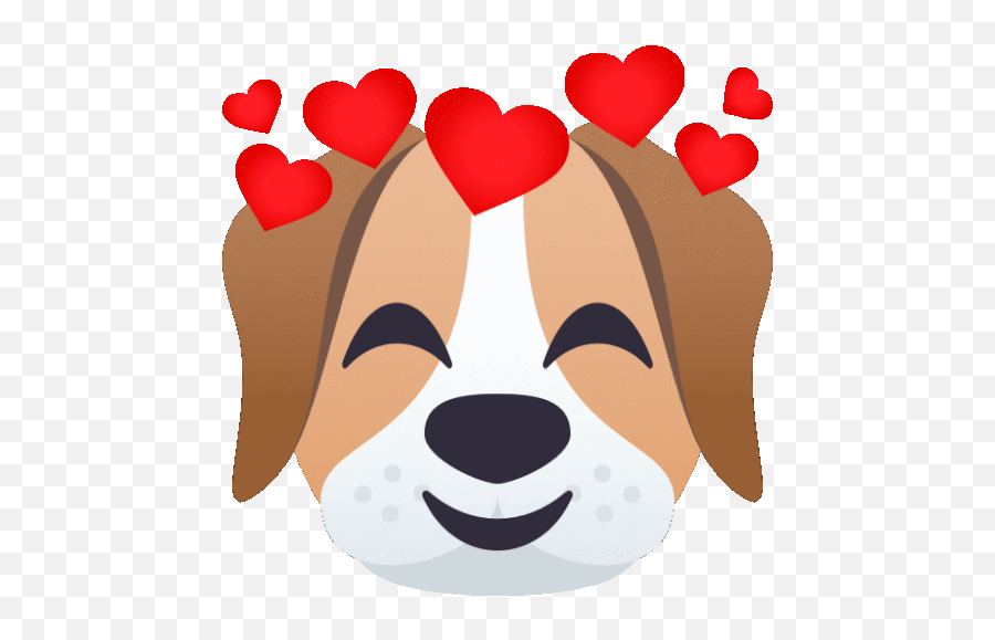 Loving Dog Sticker - Loving Dog Joypixels Discover U0026 Share Emoji,Heart Dog Emoji