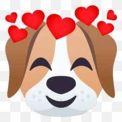 Loving Dog Sticker - Loving Dog Joypixels Discover U0026 Share Emoji,Heart Dog Emoji