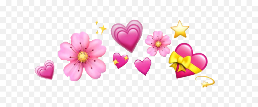 Sticker Pink Heartscrown Sticker By Luvgrande Emoji,Celebrities With Snapchat Emojis