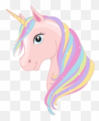 Einhorn Cute Unicorn Pink Süß Sticker By Alina Kurz - Pink Unicorn Head Png Emoji,Unicorn Head Emoji