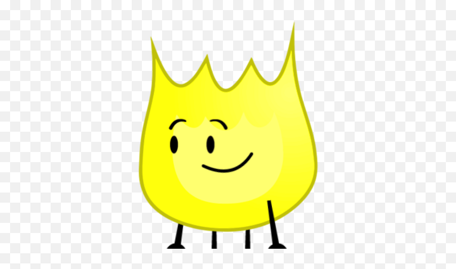 Yellow Firey Object Shows Community Fandom - Object Shows Purple Firey Emoji,Creeper Emoticon