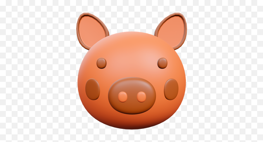 Pig Head Icon - Download In Colored Outline Style Emoji,Pig Nose Apple Emoji