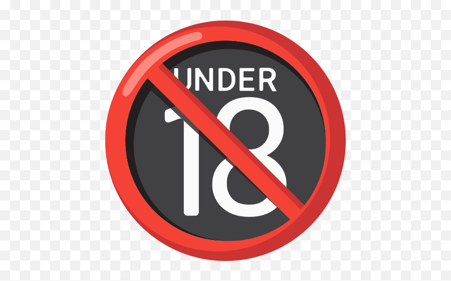 No One Under Eighteen Emoji 18 Emoji,Emoji Cancel