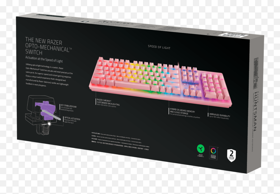 Razer Huntsman - Optomechanical Gaming Keyboard Quartz Fmrl Packaging Packaging Keyboard Emoji,Emoji Keyboard For Computers