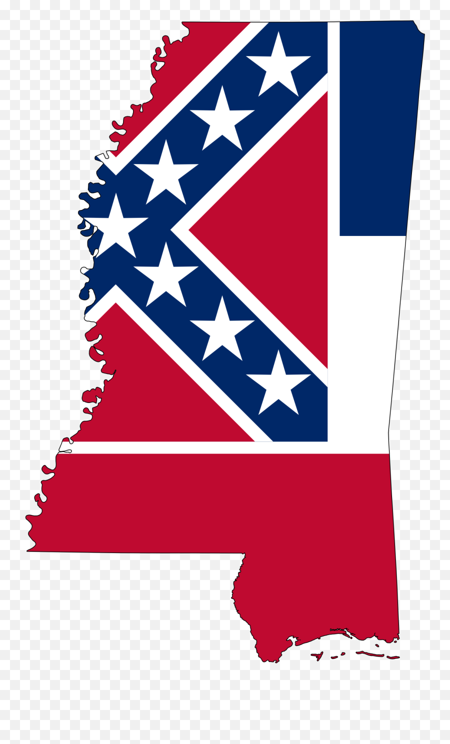 Mississippi State Cut Out - State Of Mississippi With Flag Emoji,Mississippi Flag Emoji