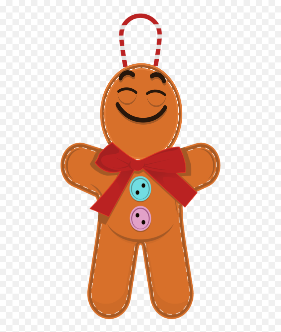 Smile Gingerbread Emoji - Happy,Gingerbread Emoji