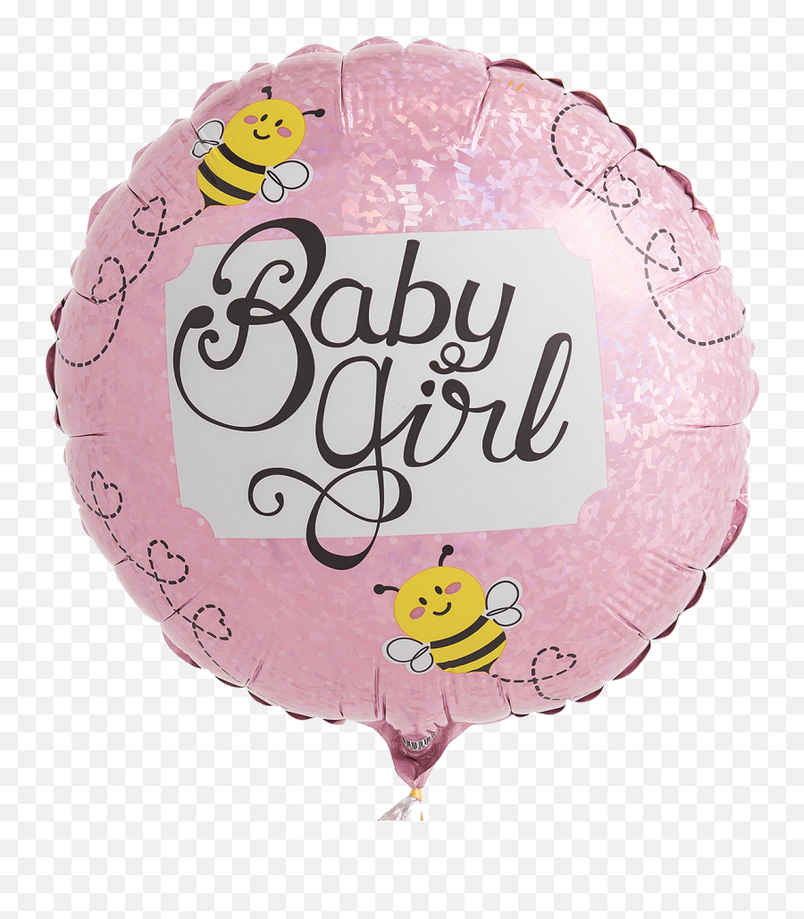 Download Hd Baby Girl Bee Balloon - Balloon Emoji,Baby Girl Emoji