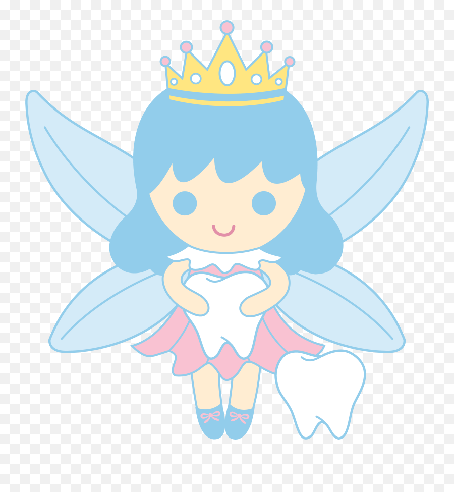 Cute Tooth Fairy Collecting Teeth Free Clip Art - Draw A Tooth Fairy Emoji,Fairly Odd Parents Emotions