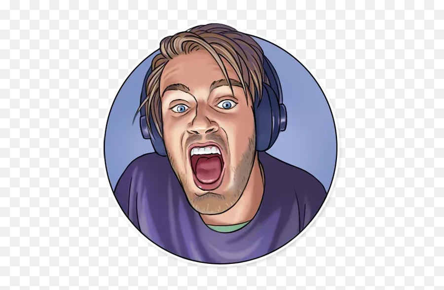 Pewdiepie Whatsapp Stickers - Sticker Emoji,Pewdiepie Emojis In Real Life