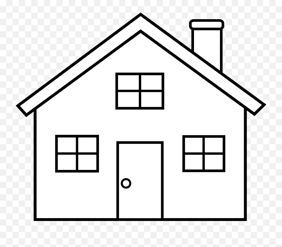 House Outline Clipart Black And White Free - Clipartix House Clipart Black And White Emoji,Houses Emoji