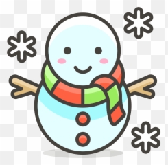 Snowman Emoji Clipart - Neige Et Bonhomme Clipart,Snowman Emoji