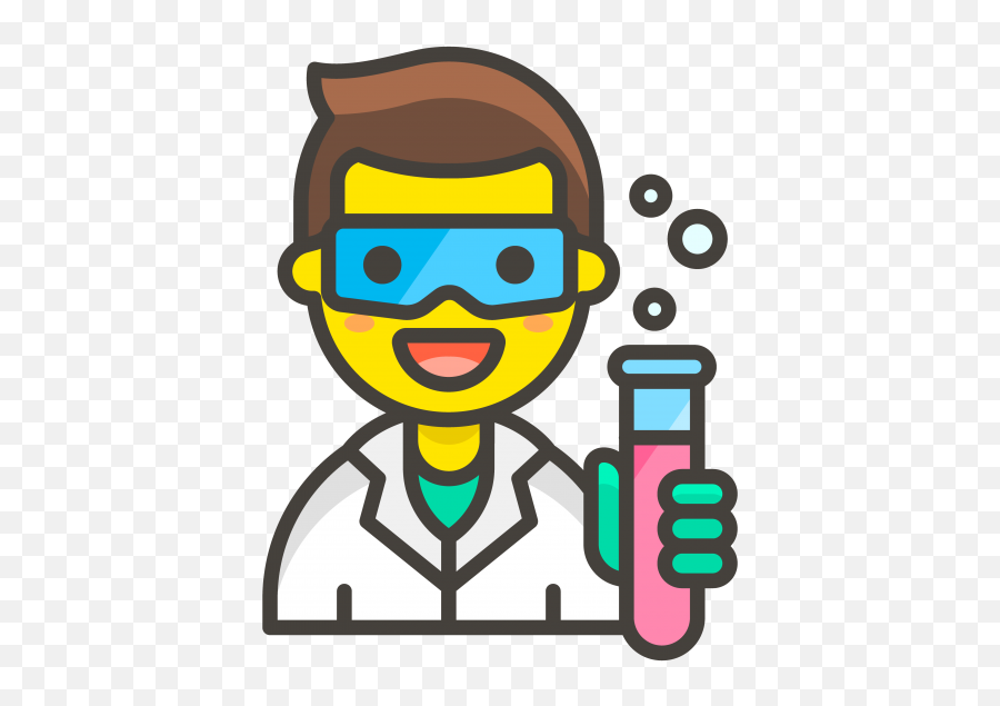 Download Man Scientist Emoji - Scientist Emoji Png Png Image Scientist Clipart,No Emoji Png