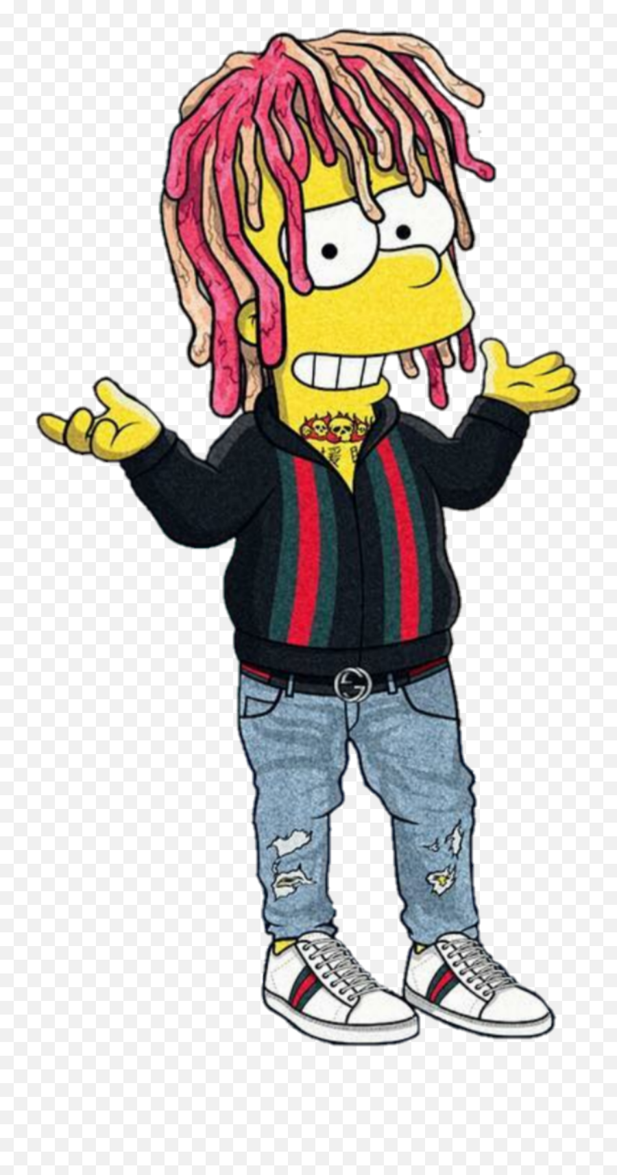 Bart Simpson Gucci Posted By Sarah Peltier - Bart Simpson Gucci Emoji,Lil Yaghty Teenage Emotions Wiki