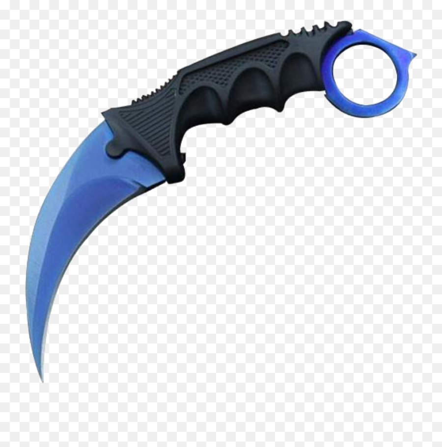 Karambit Karambitlore Blue Sticker - Csgo Knife Karambit Png Emoji,Working Emoji For Csgo