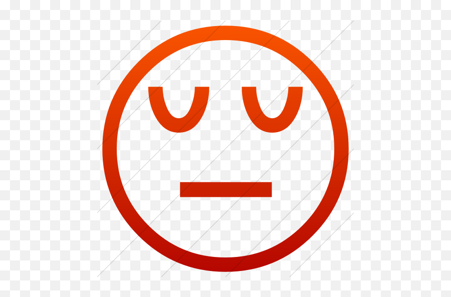Classic Emoticons Pensive Face Icon - Emoji Domain,Red Light Emoticon
