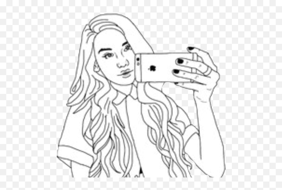 Girl Selfie Mirrorpic Cute Sassy - Girl Taking Selfie Drawing Emoji,Sassy Black Woman Emoji