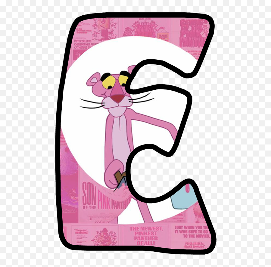 Buchstabe - Letras Pantera Rosa Emoji,Pink With Emoji Letter L