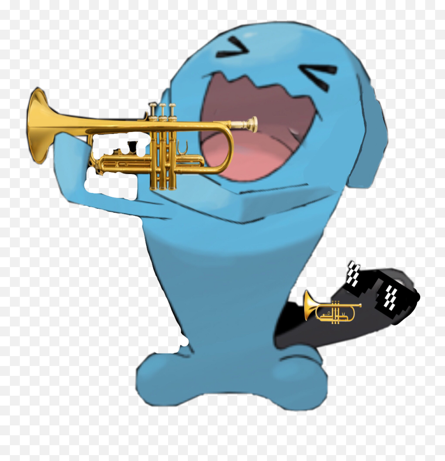 Trumpet Clip Art - Wobbuffet Pokemon Emoji,French Horn Emoji