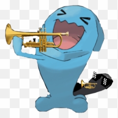 Trumpet Clip Art - Wobbuffet Pokemon Emoji,French Horn Emoji