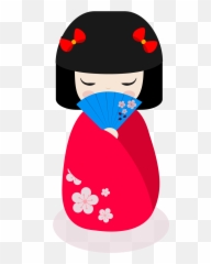 Japanese Clip Doll - Japanese Doll Png Transparent Png Japanese Doll Icon Transparent Emoji,Emoji Dolls
