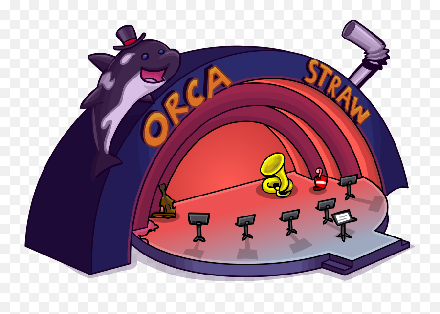 Orca Straw - Fictional Character Emoji,Straw Emojis