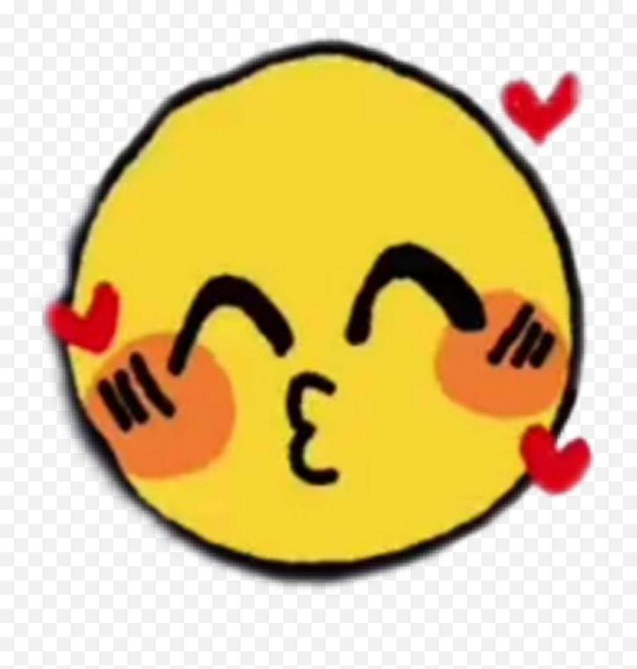 Kiss Emoji Drawing Kith Sticker - Happy,Drawings Emojis Kissing