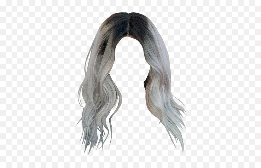 Girl Dyed Hair Medium Platinum Sticker - Transparent White Hair Png Emoji,Images Of Blond Haired Caucasian Female Emojis