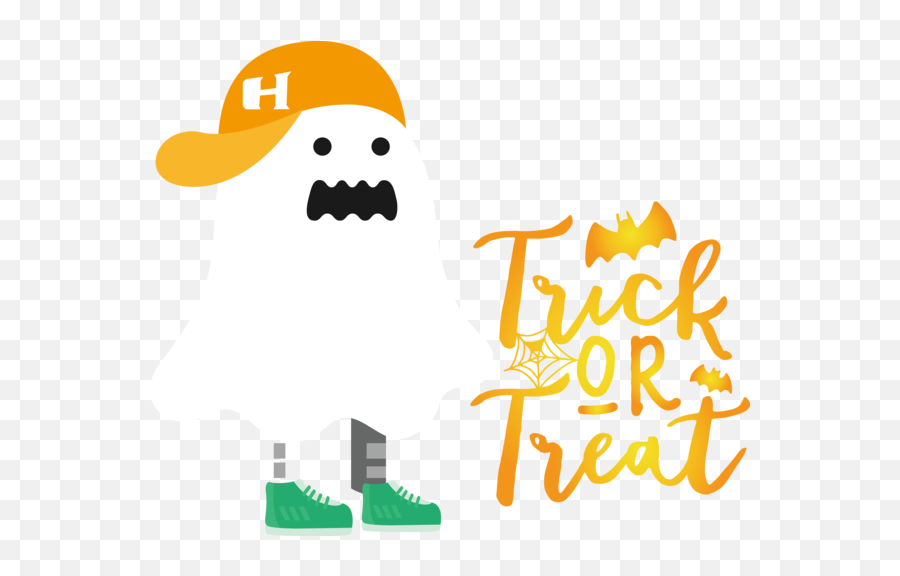 Halloween Logo Smiley Yellow For Trick Or Treat For - Language Emoji,Egg Emoticon Text