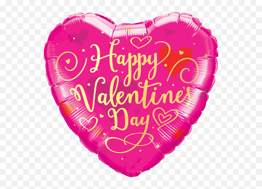 Globo De Corazón Happy Valentineu0027s Day 45 Cm Con Helio 60 - Day Emoji,Emoji Whatsapp Grandes Luna