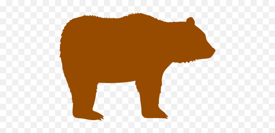 Brown Bear 4 Icon - Bear Icon Png Gray Emoji,Bear With Gun Emoticon