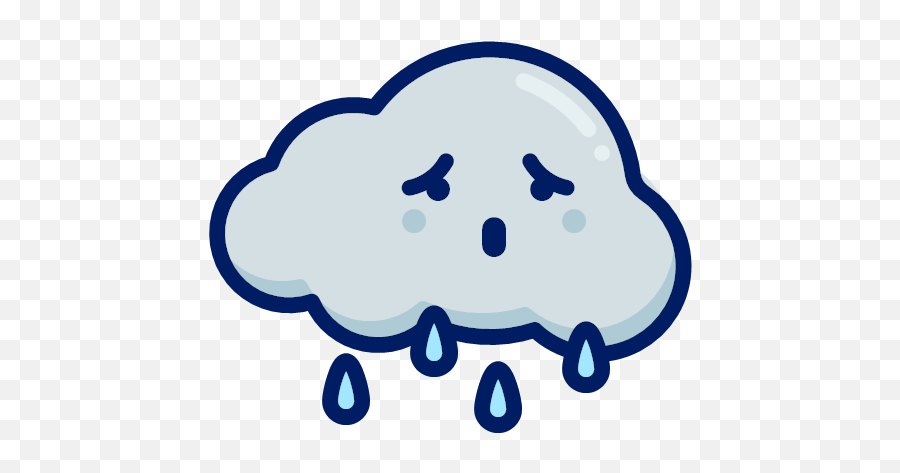 Cloud Inkcontober Rain Icon - Icontober Emoji,Dota 2 Emoticon Juggernaut