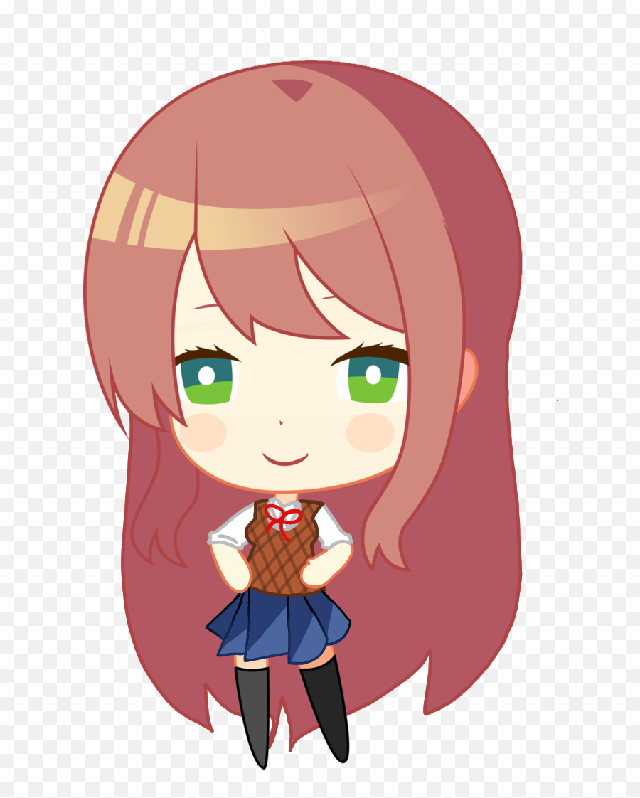 130 Doki Doki Is Not Okie Dokie Ideas - Ddlc Monika Chibi Transparent Emoji,Okie Dokie No Problem Emoticon