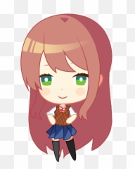 130 Doki Doki Is Not Okie Dokie Ideas - Ddlc Monika Chibi Transparent Emoji,Okie Dokie No Problem Emoticon