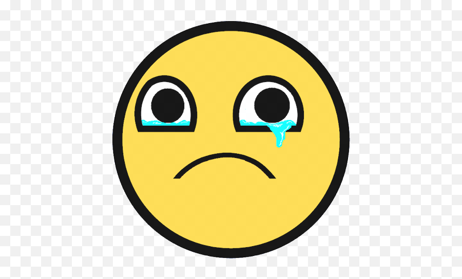 Blue Sad Smiley Face - Sad Epic Face Png Emoji,Pouty Face Emoticon