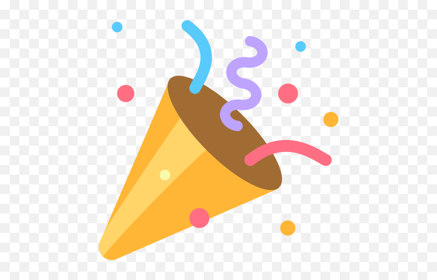 Party Popper Emoji - Party Popper Clipart,Celebration Emoji